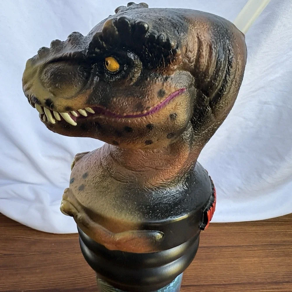 1996 Jurassic Park‎ T-Rex Souvenir Cup Straw Universal Studios Hollywood
